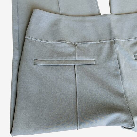 ATHLETA Eastbound Straight Pant Sz 12 Work Stretch Tencel Sage Green Zip Pockets - Picture 13 of 16